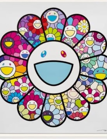 Lollipop Flowers Rainbow by Takashi Murakami